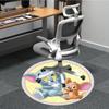 1pc Tom and Jerry Chair Carpet for Office Non-Slip, Soft & Comfortable, Carpet for Office, Gaming, Lightweight Round Floor Mat