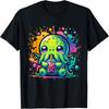 Cthulhu Kawaii Anime Alien Bubble Tea T-Shirt