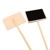 10PCS Blackboard Set DIY Christmas Floral Decoration Message Board Wooden Craft Home Decor Insert Card Writing Tool