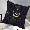 Witchy Painting Sun And Moon Celestial Pillow Case Square Pillow Bedroom Sofa Leisure Comfort Cushion Car Home Decoration