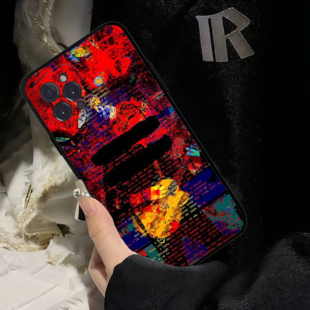 E-Ed Sheeran Phone Case For Iphone 17 16 15 14 13 12 11 Pro Max Plus Black Shell Cover Case