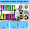 Space Saving Wall Mounted 3D Printer Filament Holder Metal Shelf 2-Tiers Spool Stoarge Stand For Workshop