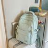Schoolbag1011 New High-value Korean Version of Junior High School Girls Fashionable Simple Backpack Cute Sweet Large Capacity Backpack