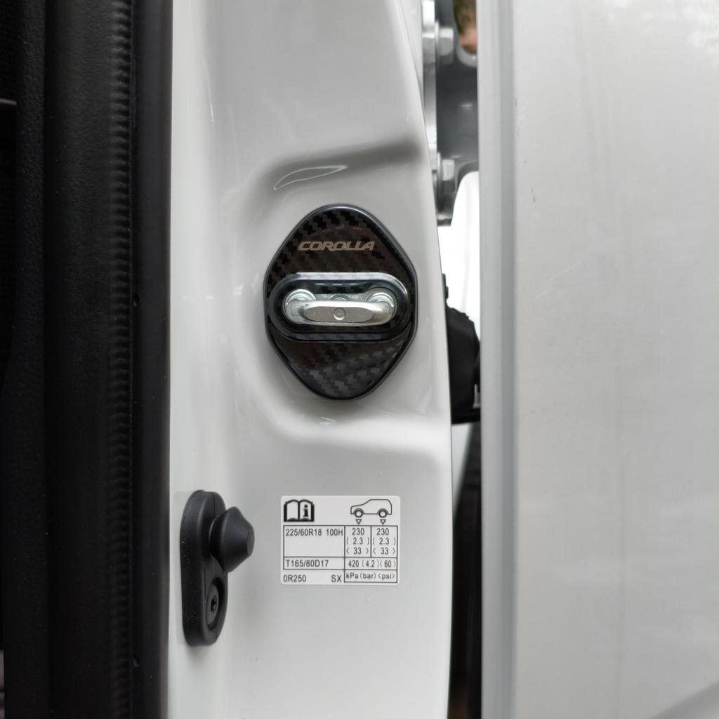 TADOKAPATU KL-MGXK Toyota Corolla 210 Series Striker Cover, Door Lock Cover, Plated, Accessories, Interior