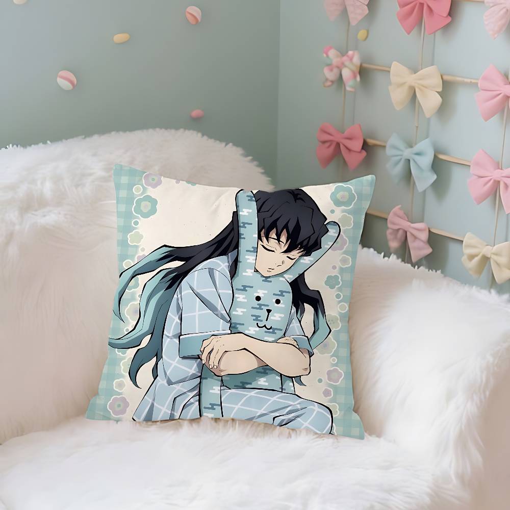 M-Muichiros Tokitos Case Plush Fabric Soft Pillowcase Double Sided Print Cushion Cover Household Gifts