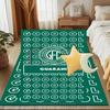 Football Club Emblem Printed Office Carpet Chair Cushion  Entryway Rug, Rugs for Living Room, Bedroom Christmas gifts