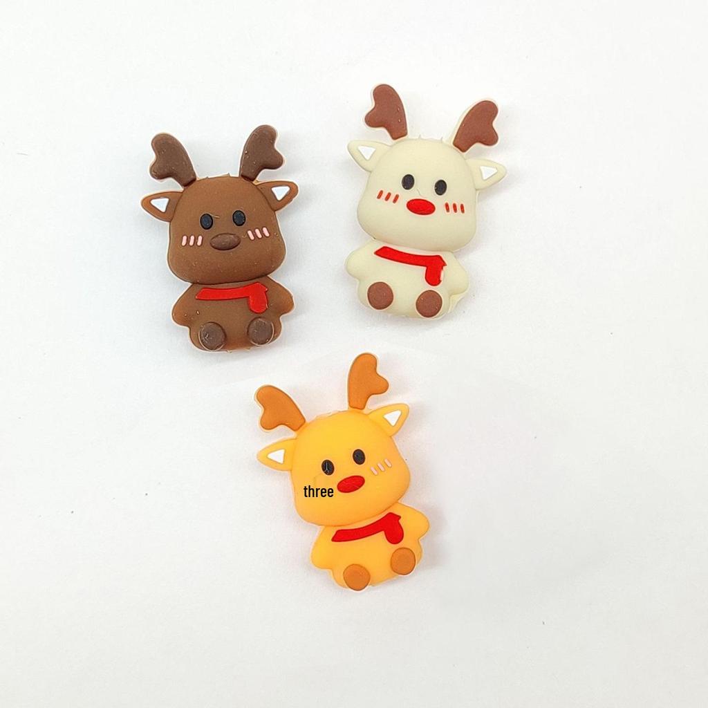 3D Santa Claus Silicone Beads Cartoon Pen for DIY Jewelry and Epoxy Crafting