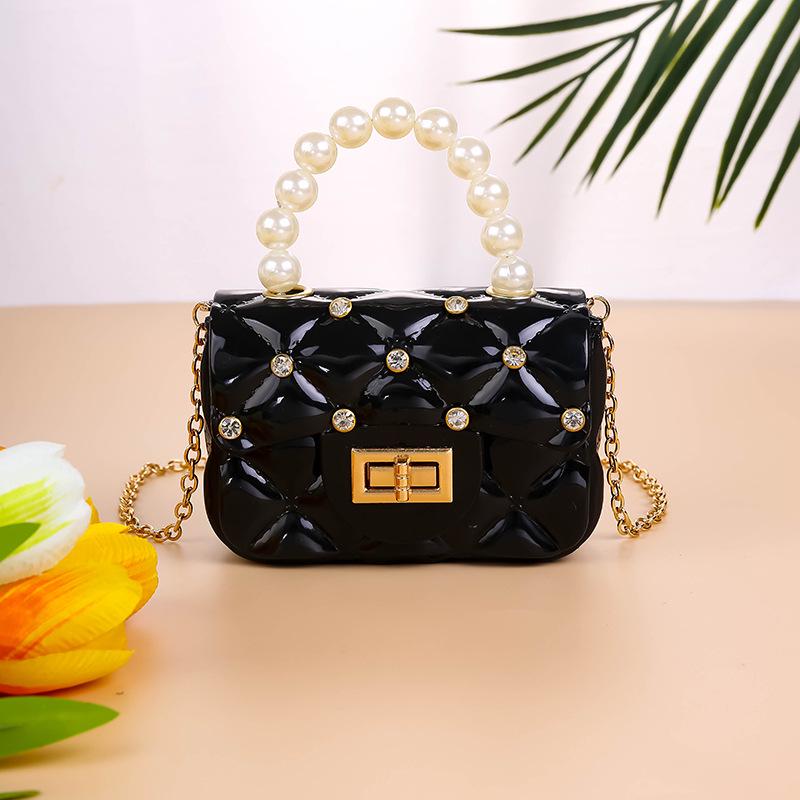Summer Women's Argyle Pearl Handbag - Jelly Crossbody/Shoulder Bag