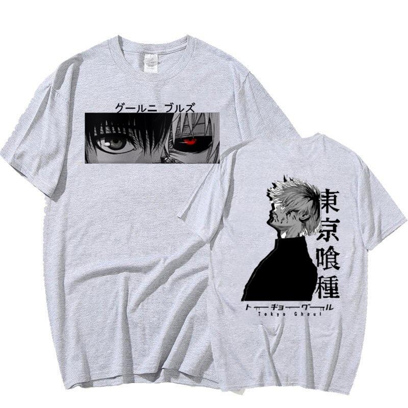 Anime Kaneki Ken T Shirt Men's Fashion Personality Printed Short Sleeve Summer Casual Loose Tee Top