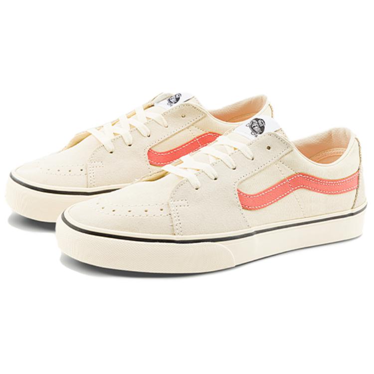 Vans Sk8 Low Classics Comfortable Versatile Lightweight Low-Top Skate Shoes Unisex Sneakers Beige VN000BVX4WU