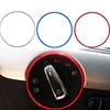 Car Headlight Switch Trim Headlamp Frame Ring For Volkswagen VW Golf MK7 Tiguan MK2 T-ROC Auto Accessories