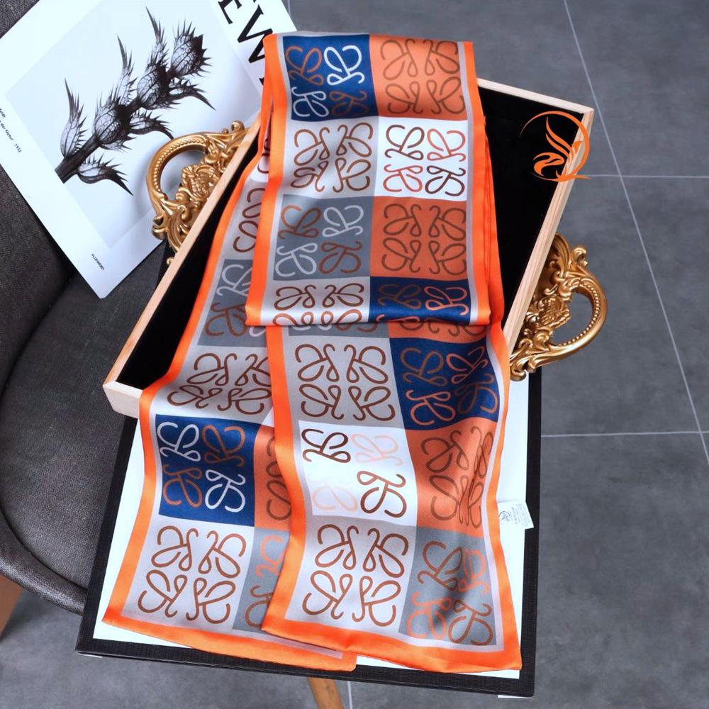 Korean Style Versatile Long Silk Ribbon Scarf