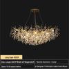 Elegant French Crystal Chandelier: K9 Aluminum Art Lamp for Living, Dining, and Bedroom