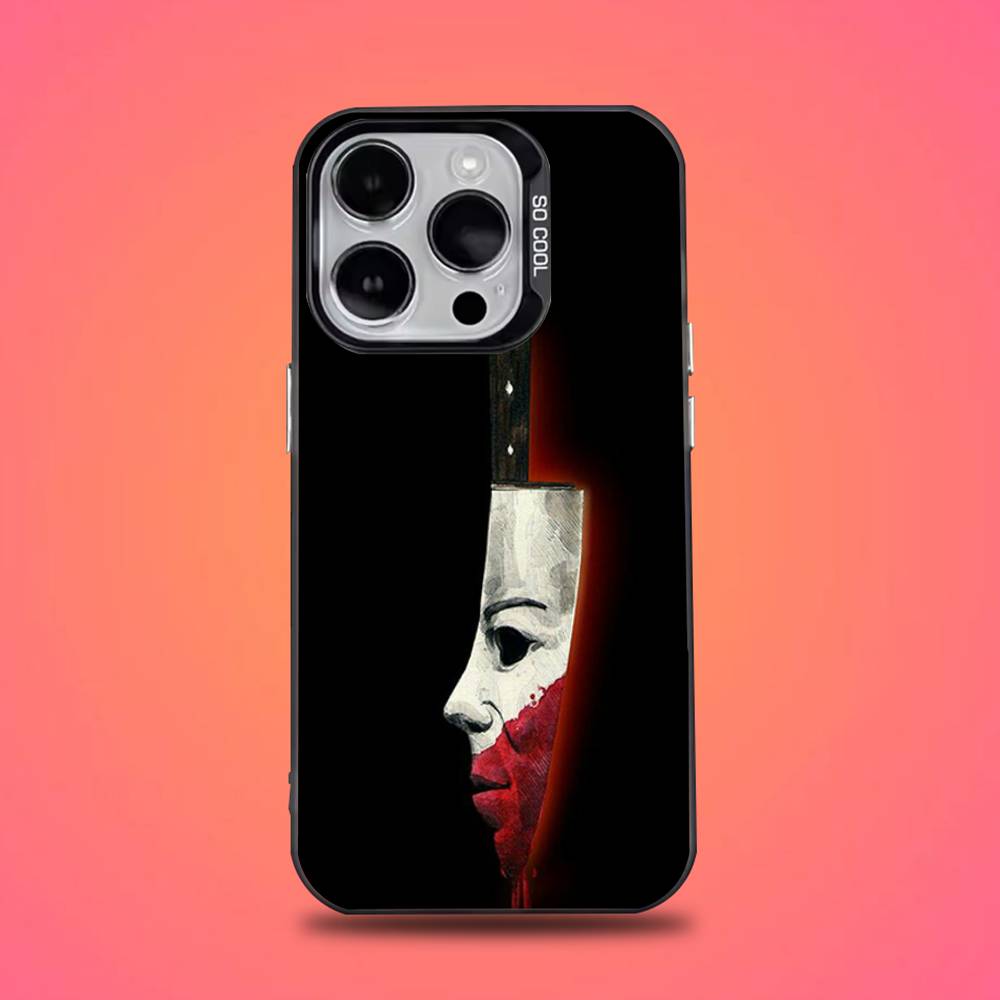 H-Halloween Michael Myers Phone Case For iPhone 16,15,14,13,12,11,Pro,Max,Plus,Mini,XS,SE Anti Fall Black Matte Hard Bumper