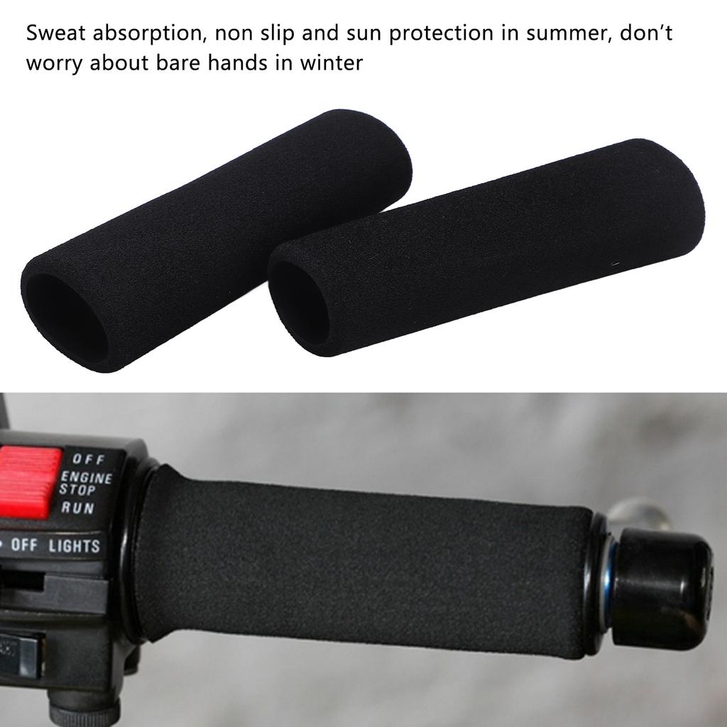 1 Pair Sponge   Handlebar Grips Anti Slip Bike Handle Grips Sun UV  Handle Cover for Motorcycle