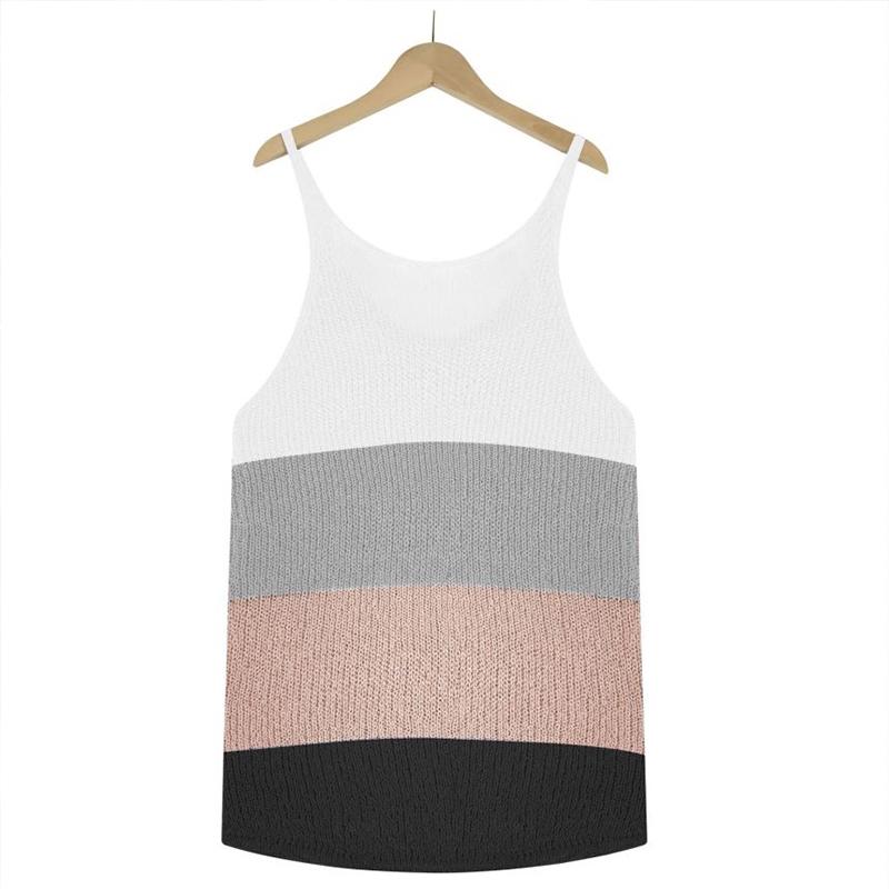 Canottiera Bianca Donna Con Occhielli - Scollo Rotondo, Tessuto Leggero, Estate, Taglie S-2XL - 3