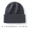 Premium 100% Cashmere Beanie Hat Women Men Winter Warm Knit Cap Oversized Slouchy Style Soft Cozy Headwear