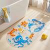 1pc Cartoon Anti-Slip Mat with Suction Cups 38x69cm Bath Tub And Shower Safe Non-Slip Pad for Bathroom Safety Enhancement
