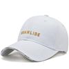 New Adjustable Baseball Cap Breathable Soft Top Peaked Cap Embroidered Design Wide Brim Cap for Spring Summer Season