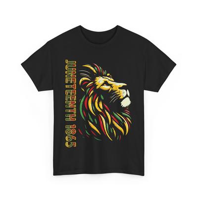T-shirt Juneteenth 1865, T-shirt Juneteenth Lion Noir Femmes Africaines Hommes