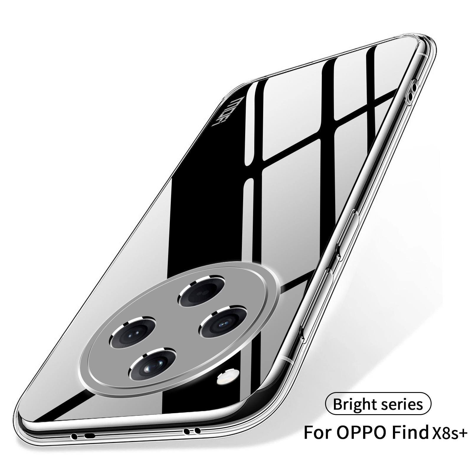

For Oppo Find X8s+ 5G Clear Phone Case MOFI Ultra-Thin TPU Phone Back Cover Transparent
