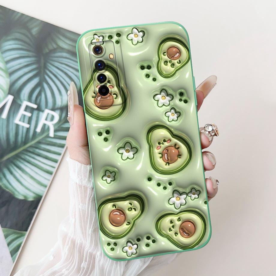 Coole Zachte Siliconen Hoesje Voor Realme 6 Pro / Realme6 Telefoonhoesje Vloeibare Siliconen Cover Voor RMX2001 RMX2061 RMX2063 Konijn Panda
