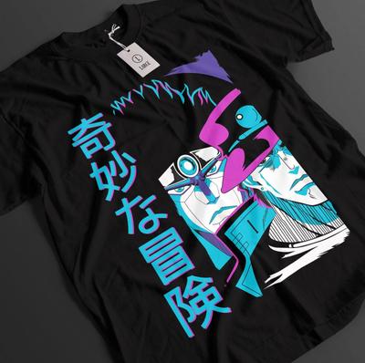 Jojo's Bizarre Adventure T-Shirt Jotaro Tshirt Dio Joseph Shirt Giorno Anime Tee