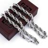 Stainless Steel Cut-Out Hip-Hop Chain Bracelet: Bold European & American Trendsetter Unisex Titanium Bangle