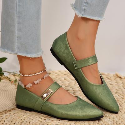 Mocasini eleganți cu toc înalt și toc înalt, la modă, de primăvară-vară, cu vârf ascuțit și gura superficială, respirabili și confortabili, cu plată