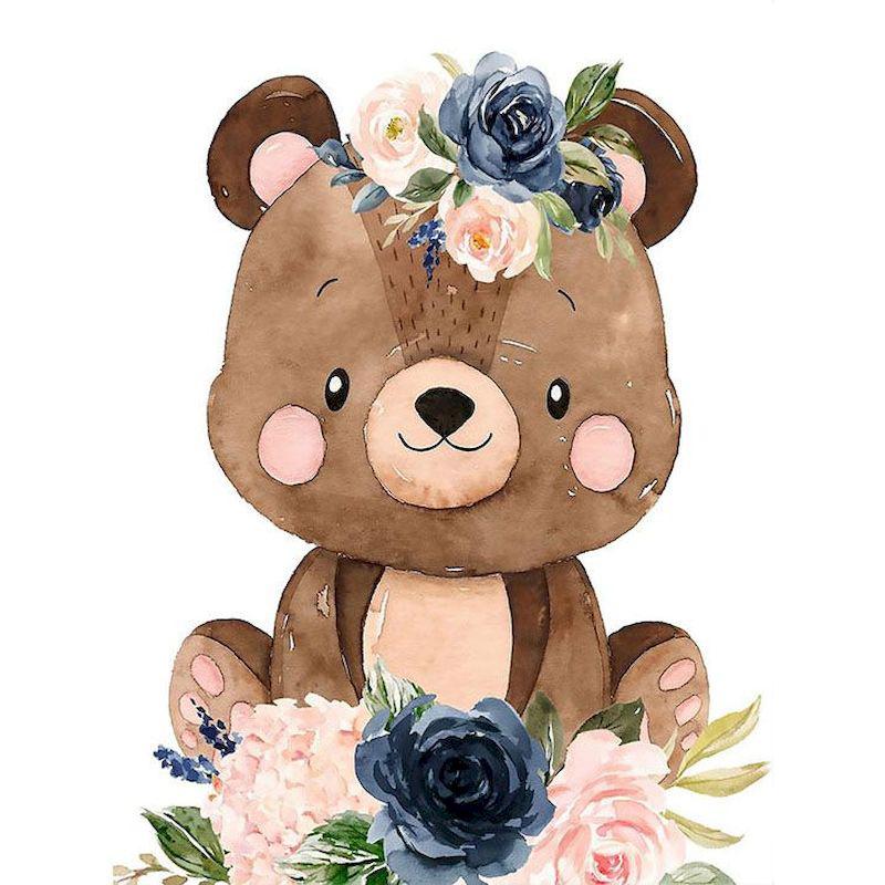 

20x20cm Framed Cartoon Paint By Numbers Arts and Crafts Paintings On Number Animal Canvas for Painting Kits Art Supplies Picture 20x20cm with frame чистый