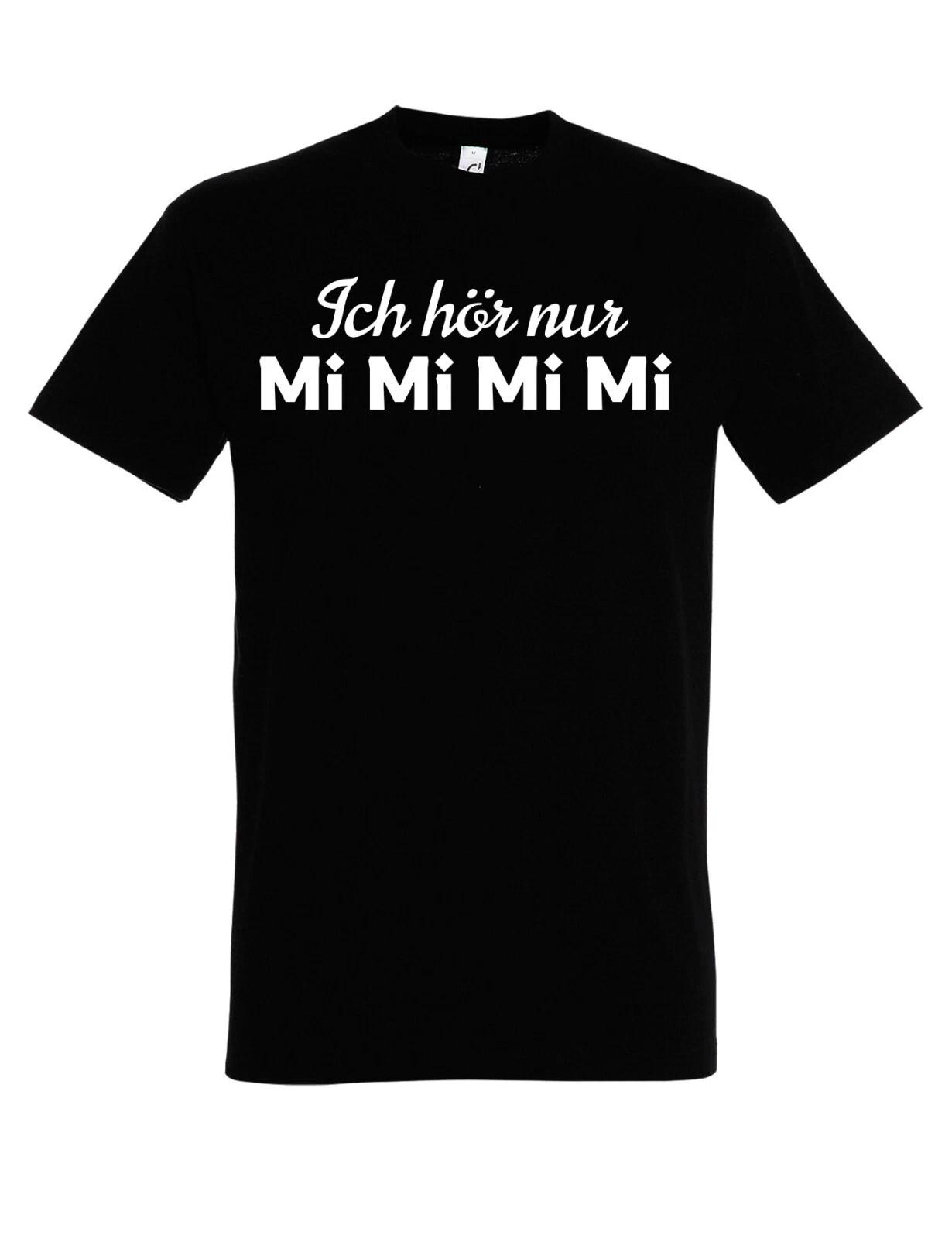 Mens T-Shirt I ONLY HEAR MIMIMI Logo Print Fun Statement Gift Men M