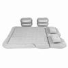 Car Air Mattress Vehicle Inflatable Thickened Travel Bed Sleeping Pad Camping AccessoryGray