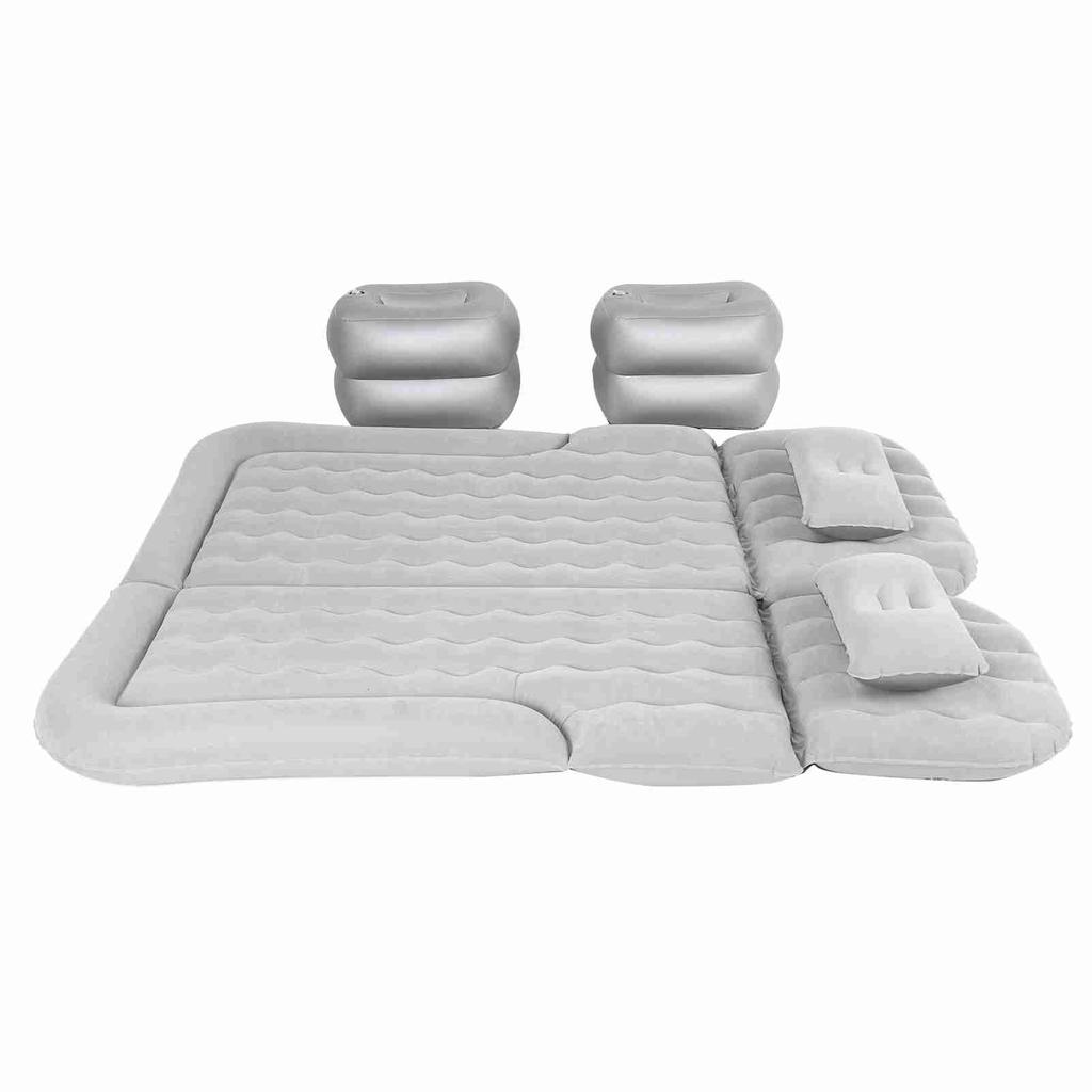 Car Air Mattress Vehicle Inflatable Thickened Travel Bed Sleeping Pad Camping AccessoryGray