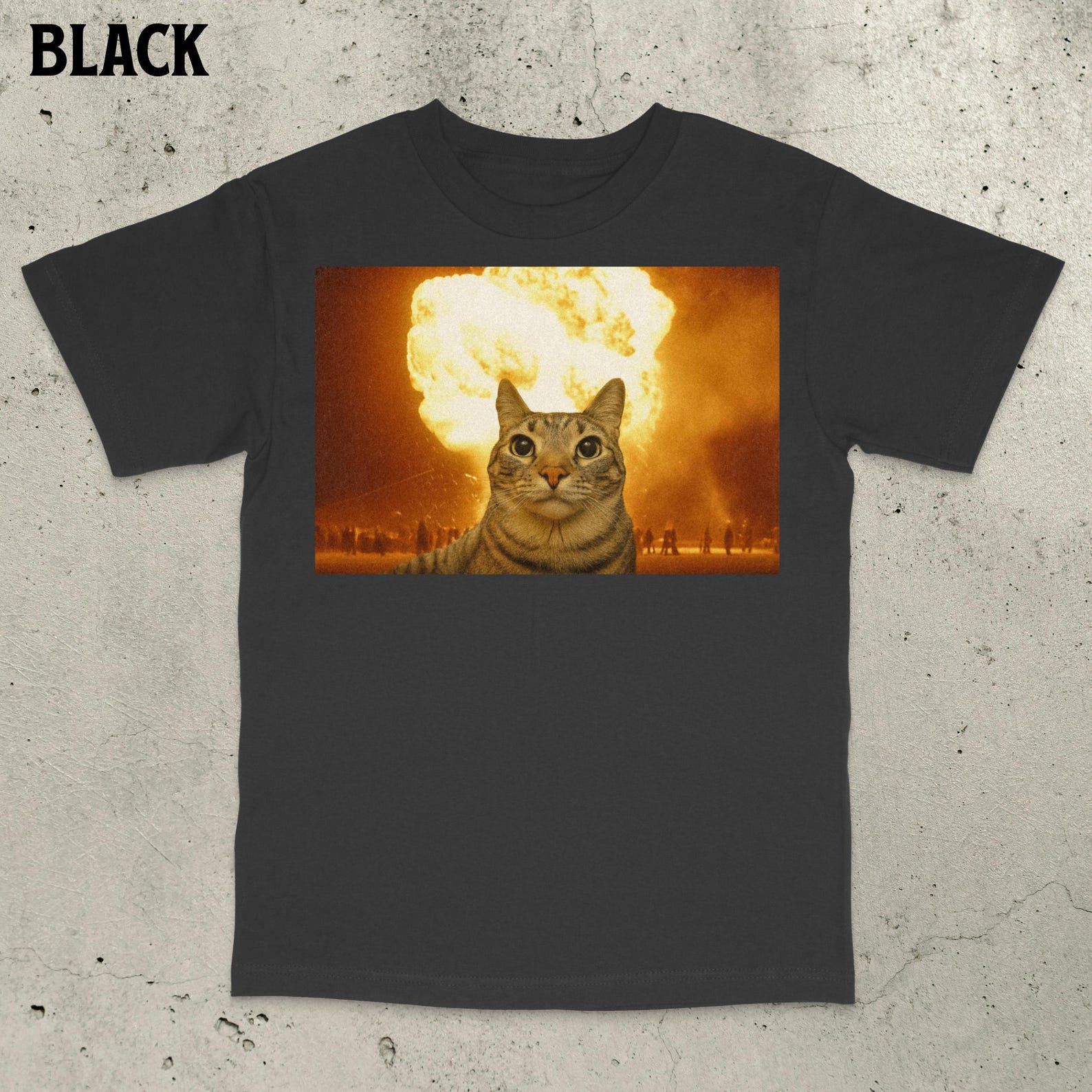 Cat Explosion Shirt, Brain Rot Shirt, Ironic Cat, Popular Meme Shirt, Viral Meme Shirt, Offensive Shirt, Funny Meme Shirt, Cursed Cat Shirt M