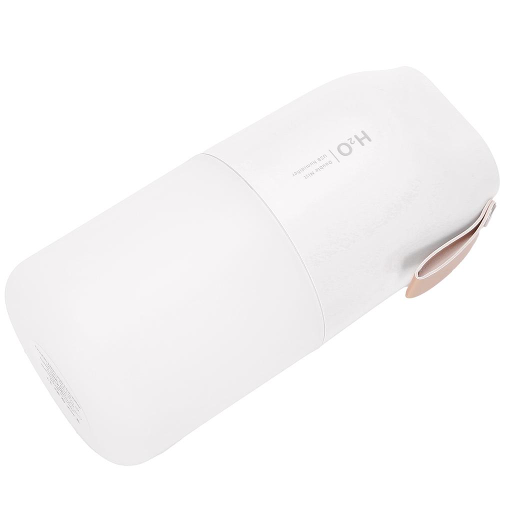 300ml Double Spray Humidifier Diffuser USB Charging Nanometer Atomization 2 Gears Night LightWhite