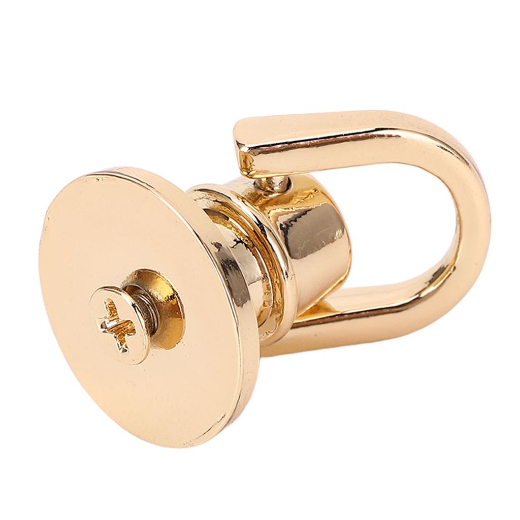 20 Pcs D   Rivet Zinc Alloy Iron   Hd Button Rotatable D   Stud Screw for Handbag Backpack Pet Collar