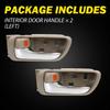 For 2002-06 Toyota Camry Inner Interior Ide Door Handle Beige Chrome 2x LH