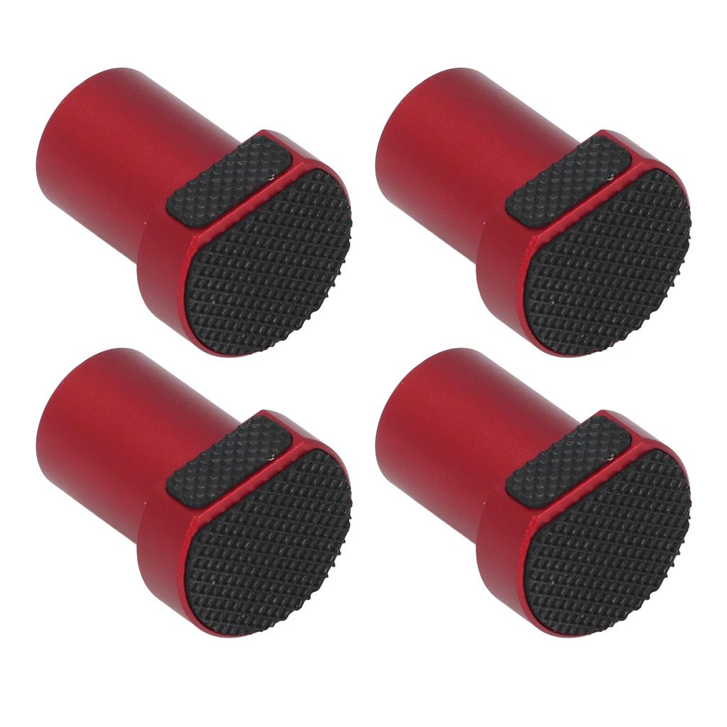4PCS 20mm Bench Dogs with Non Slip Pad Aluminum Alloy Table Stop Woodworking Bench Hole Limit Block