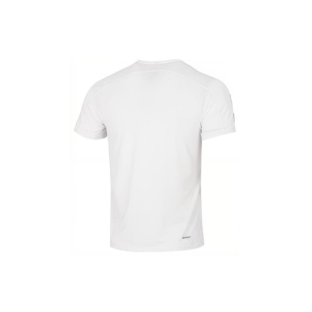 adidas T Shirts Men's White Crew Neck Moderate Straight Fit H16877
