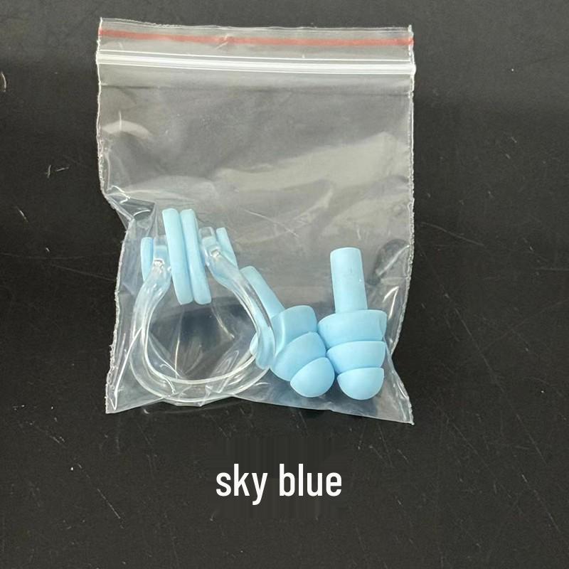 Universal Soft Silicone Waterproof Swimming Nose Clip & Earplugs Set for Adults