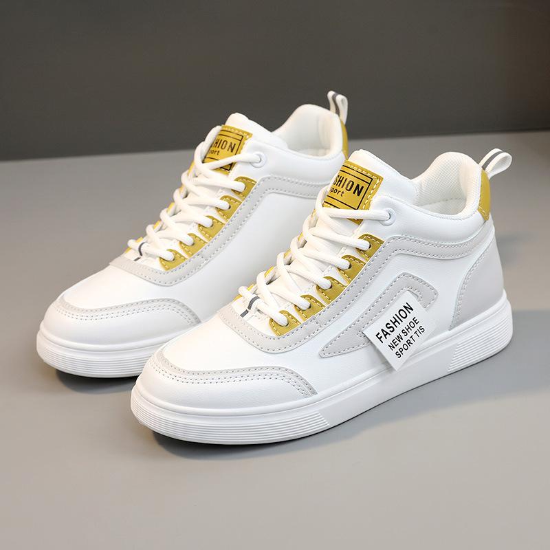 

[Customized] YQ31 new color matching casual board shoes autumn fashion breathable shoes heightened thin-soled student shoes street 35