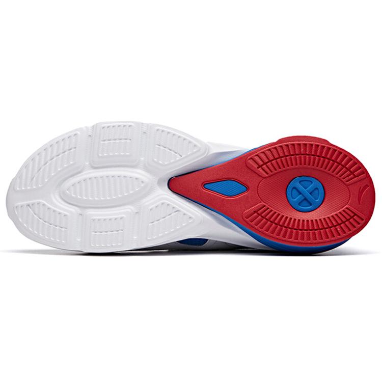 Anta Comfortable Fabric Cushioning Breathable Low Top Running Shoes Men's White Red Blue 912025570-2