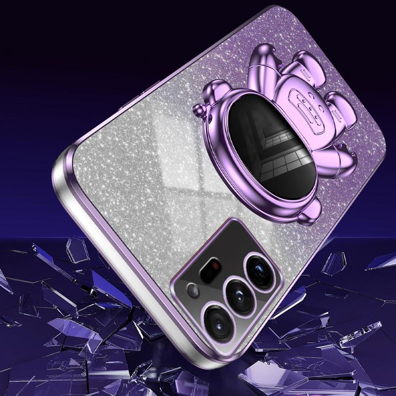For Samsung Galaxy Note20 Ultra 5G/Note20 Ultra Astronaut Kickstand Phone Case PC+TPU Cell Phone Cover