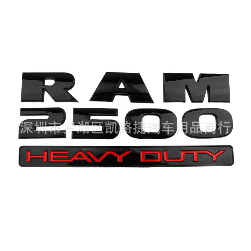 Suitable for RAM 2500 HEAVY DUTY Car Label ABS Pickup Label RAM Door Label