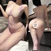 Pure Desire Sexy Hollow One-piece Net Socks Slim Temptation Free Edible Perspective Hollow Desire Net Clothes