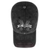 Zhen Yueqi Washed Big M Embroidery Baseball Cap