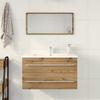 Artisan Oak Bathroom Vanity Unit 80 X 38.5 X 48 Cm