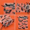 WTEMPO Halloween Organza Gauze Drawstring Bags Black Bat Pattern Design Mesh Gift Bags Holiday Festive Party Supplies
