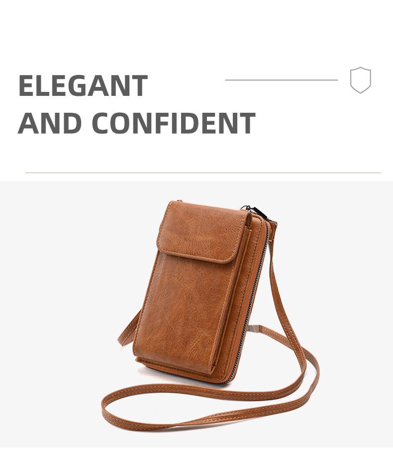 2024 Bestseller Retro Dámská Peněženka & Crossbody Taška na Mobil