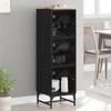 Sideboard Black Oak Effect 35 x 37 x 117 cm